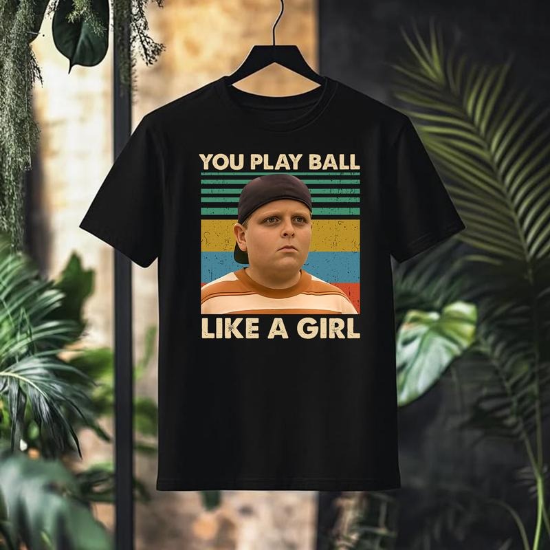 You Play Ball Like A Girl Vintage Retro Unisex T-Shirt Hoodie, Sweatshirt | GrindPrints.com