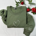 You are enough embroidered sweatshirt; inspirational women giftcustom embroidered crewneck T-Shirts, Hoodie | GrindPrints.com