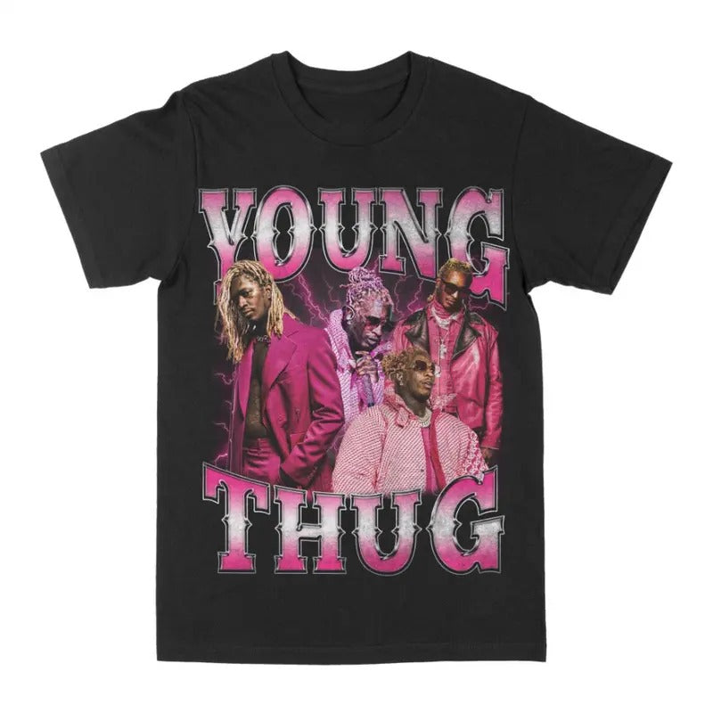 Young Thugg Pink Graphic Tee Hoodie, Sweatshirt | GrindPrints.com