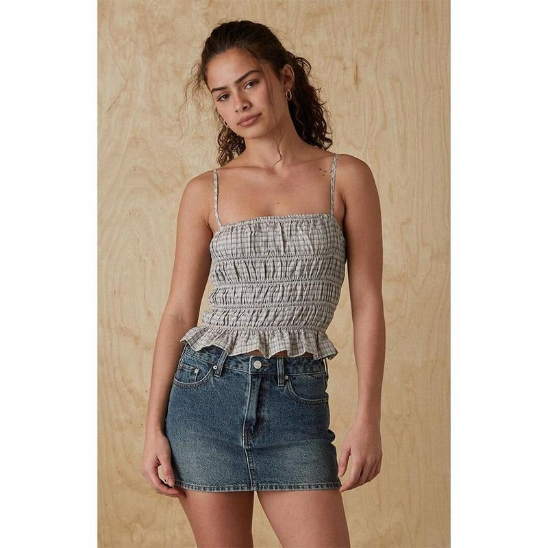Your Favorite Women's Plaid Ruched Tank Top T-Shirts, Hoodie, Sweatshirt | GrindPrints.com