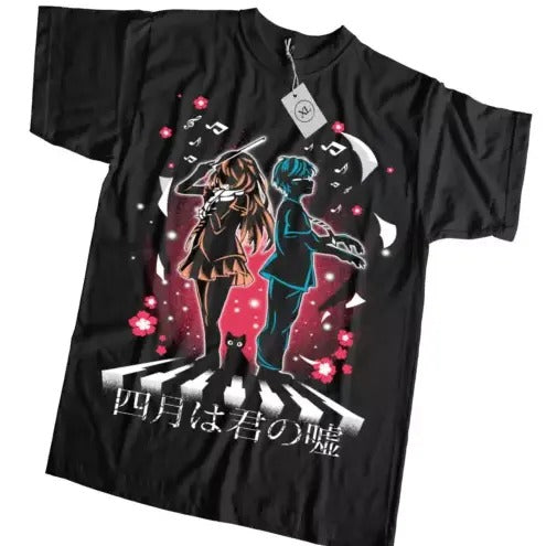 Your Lie April Anime Manga 2023 Shirt All Size Black T-Shirts, Hoodie, Sweatshirt