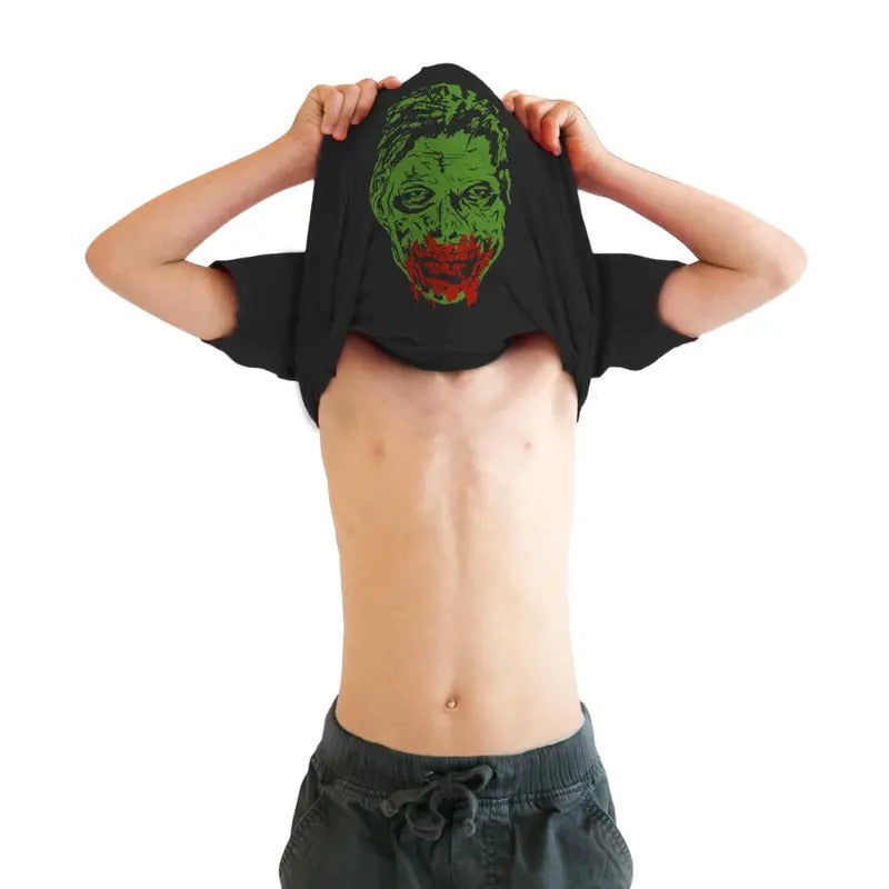 Youth Ask Me About My Zombie Disguise T shirt Funny Halloween Flip Costume Tee Funny T Shirts Zombie Tops for Kids Funny...
