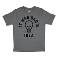 Youth Funny T Shirts Sarcastic It Was Dads Idea Graphic Novelty Tee For Kids Funny T Shirts Funny Sarcastic Short Sleeve...