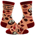 Hedgehogs Are Bad Sharing Socks Funny Fall Autumn Novelty Footwear Funny Socks Comfortable Fitted Spandex Cotton T-Shirts, Hoodie, Sweatshirt