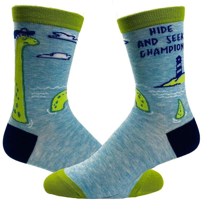 Hide Seek Champion Socks Funny Loch Ness Monster Novelty Footwear Funny Socks Comfortable Fitted Spandex Cotton T-Shirts, Hoodie, Sweatshirt