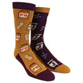 Youth Peanut Butter And Jelly Socks Funny Lunch Jam Sandwich Graphic Novelty Vintage Footwear Funny Graphic Socks...