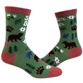 Youth Sister Bear Sock Funny Cute Siblings Brother Family Graphic Footwear Funny Graphic Socks Comfortable Fitted Spandex...