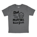 Youth Stud Muffins Baked Goods T Shirt Funny Bakery Joke Tee For Kids Funny T Shirts Sarcastic Tops for Kids Funny Food...