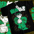 Yu Yu Hakusho T-Shirt S-4XL Kuwabara Kurama Yusuke Hiel Anime Manga Black Shirt Hoodie, Sweatshirt | GrindPrints.com