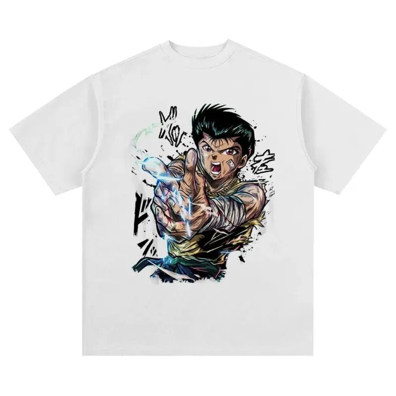 Yu Yu Hakusho Vintage Washed Shirt Menswear Top Underwear Streetwear Hoodie, Sweatshirt | GrindPrints.com