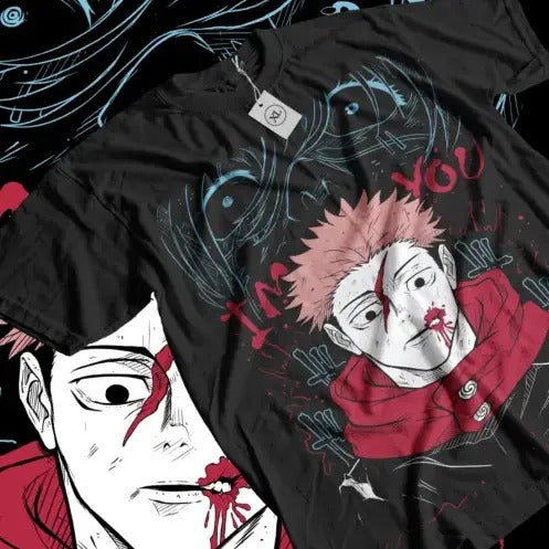 Yuji Itadori T-shirt Aoi Jujutsu Kaisen Gojo Horror Anime Gift Shirt All Size Hoodie, Sweatshirt | GrindPrints.com