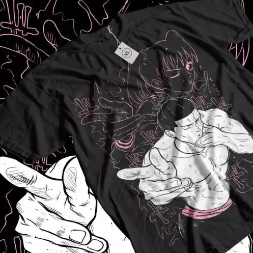 Yuji Itadori T-shirt Todo Jujutsu Kaisen Gojo Horror Anime Black Shirt All Size Hoodie, Sweatshirt | GrindPrints.com