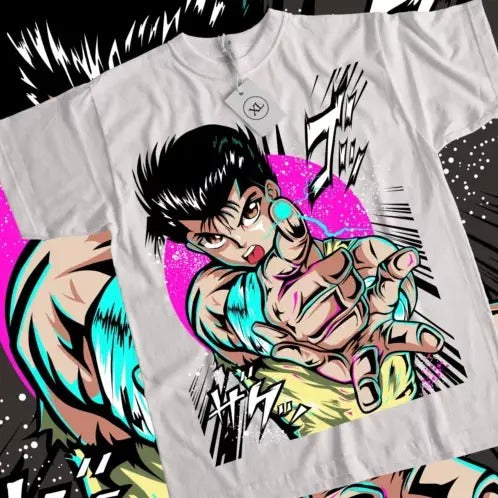 Yusuke Urameshi Yu Yu Hakusho Youko Kurama Genkai Anime Shirt All Size T-Shirts, Hoodie, Sweatshirt