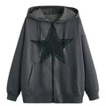 Zip Front Drawstring Hoodie Pullover Long Sleeve Casual Sweatshirt Topstyle{n002}2 T-Shirts | GrindPrints.com