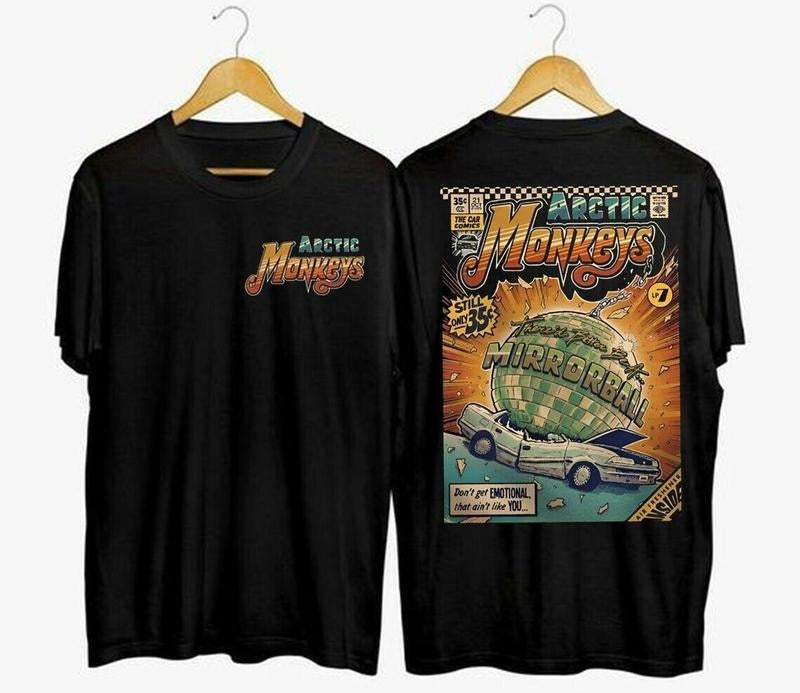 Arctic Monkeys Band 2 Sides Shirt Am Album Music Fans Cotton Menswear T-Shirts, Hoodie, Sweatshirt