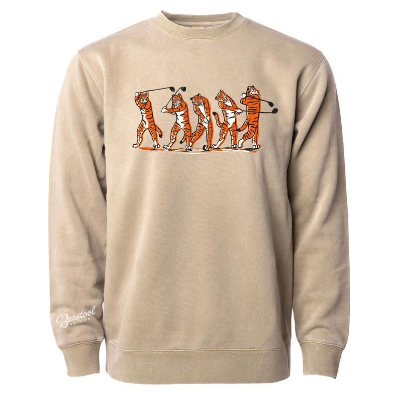 barstool golf tiger swing crewneck Classic Cotton T-Shirts, Hoodie, Sweatshirt | GrindPrints.com