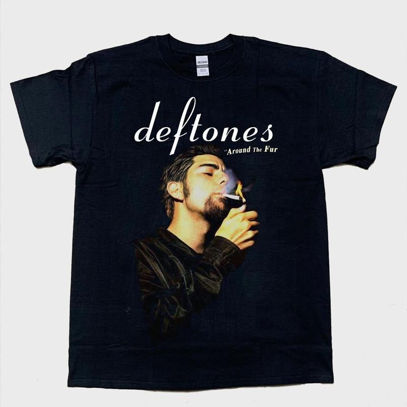 chino moreno smoking deftones music band t-shirt black gift for fan Hoodie, Sweatshirt | GrindPrints.com
