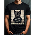 comfortable and light short-sleeved pattern t-shirt, suitable for summer casual wear-neutral style, t-shirt-cotton,...