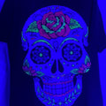 Dia De Muertos Skull Black Cotton T-Shirts, Hoodie, Sweatshirt