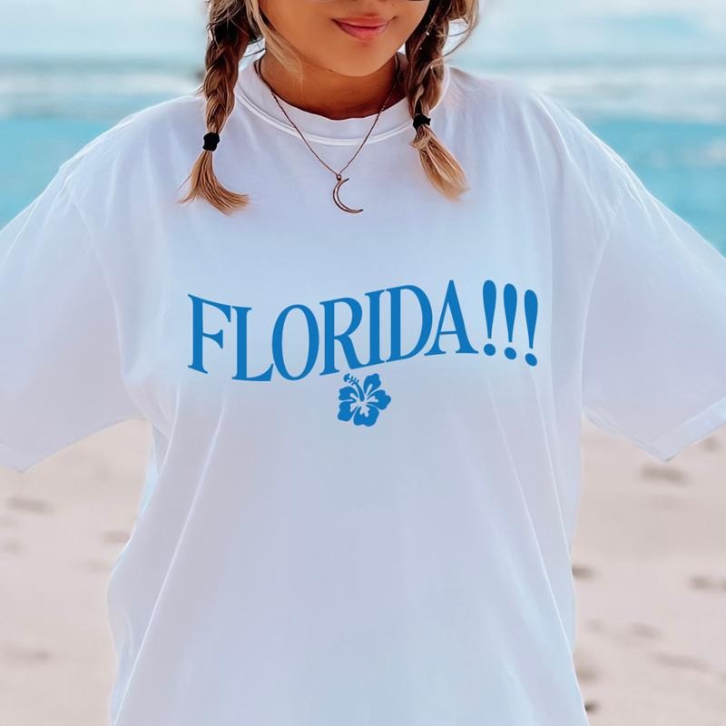 Florida Summer Shirt Florida!!! Shirt Beach Comfort Cotton T-Shirts, Hoodie, Sweatshirt