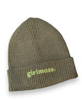 girlmoss olive beanie with lime green thread. T-Shirts, Hoodie, Sweatshirt | GrindPrints.com