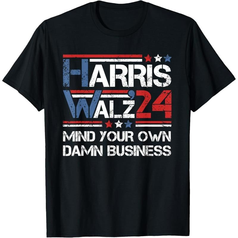 harris walz waltz mind your own damn business T-Shirt made in usa Hoodie, Sweatshirt | GrindPrints.com