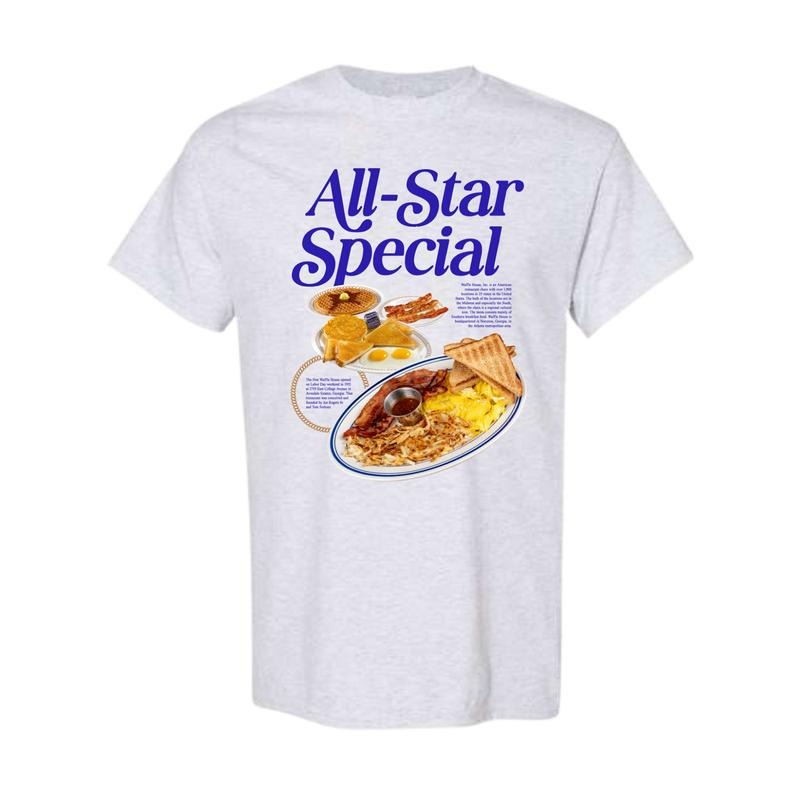 ll-Star Breakfast Unisex Tee Shirt Sweatshirts Hoodie - Full Size Full Color, Full Color, Full Size | GrindPrints.com