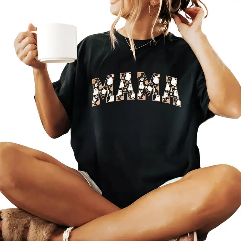 mama shirt, Halloween shirt for mama, halloween shirt, Pink Coquette Halloween tshirt, Pink Spooky Vibes tshirt Hoodie,...