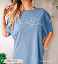moon and saturn shirt space themed t-shirt gift for music lover celestial t-shirt Hoodie, Sweatshirt | GrindPrints.com