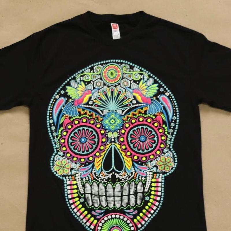 skull T-shirt Black Cotton Hoodie, Sweatshirt | GrindPrints.com