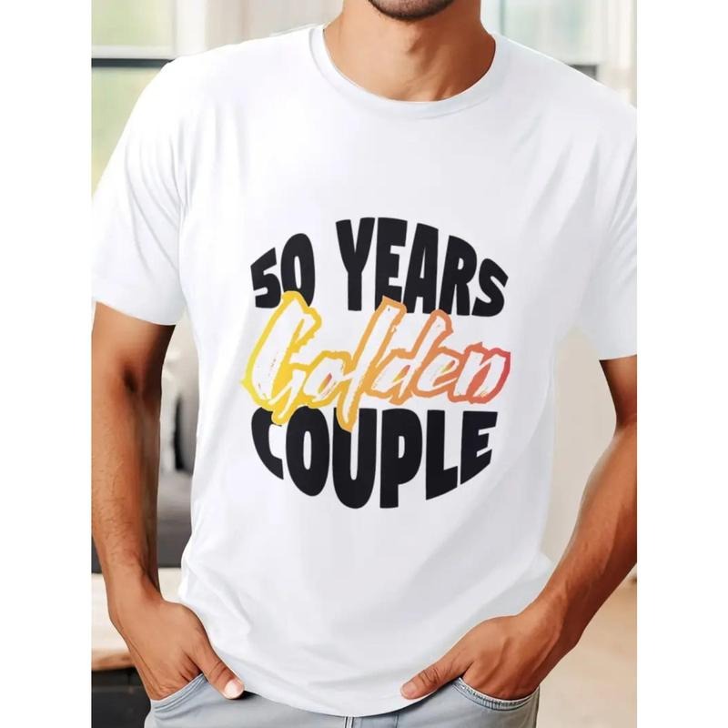 stylish short-sleeved cotton T-shirt, breathable and moisture-absorbing, casual summer T-shirt, personalized print
