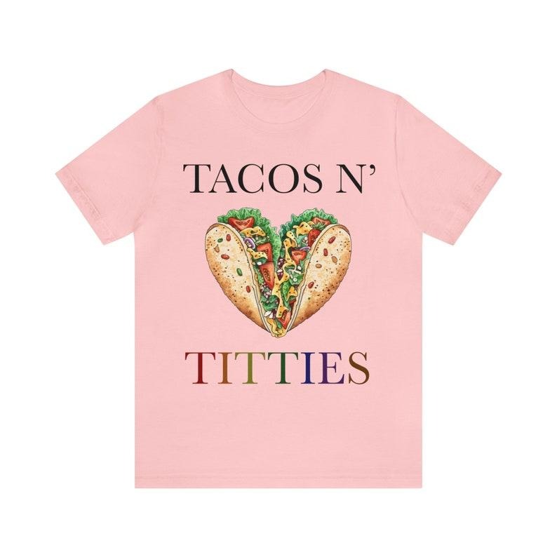 tacos and titties shirt | funny lesbian shirt | lesbian taco shirt | lesbian bride | lesbian wedding | queer taco |...