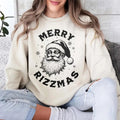 Merry Rizzmas sweatshirt/hoodie/tshirt, Funny Christmas Shirt, Retro Santa Sweatshirt, Rizzler Santa Claus Shirt, Rizz Em...