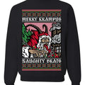 Merry Krampus Naughty Brats sweatshirt/hoodie/tshirt, Funny Ugly Christmas Sweater Crewneck Sweatshirt | GrindPrints.com