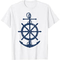 vintage distressed sail boating nautical grungy navy anchor T-Shirt Made in USA Hoodie, Sweatshirt | GrindPrints.com