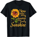 you are sunshine my only sunshine Butterfly Sunflower T-Shirt Made in USA Hoodie, Sweatshirt | GrindPrints.com